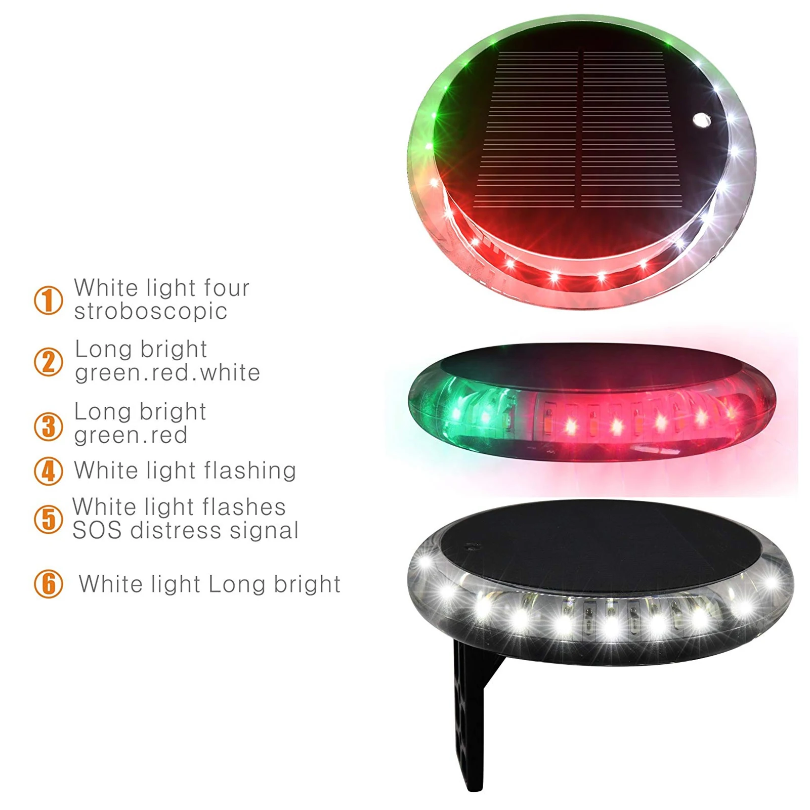 Fishing Boat Navigation Light - مصباح ملاحة مقاوم للماء بـ 6