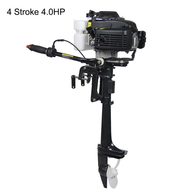 4 السكتة الدماغية 4HP 6HP 7HP  - مراجعة Fishing Boat Outboard Motor وسعره