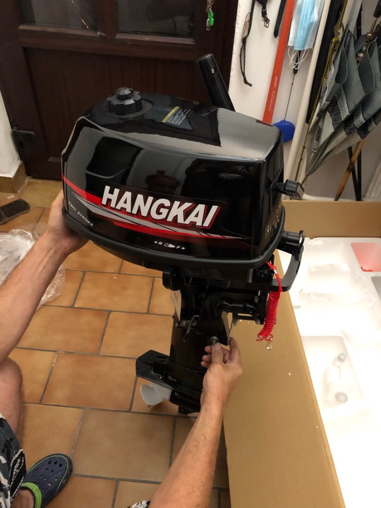محرك خارجي جديد من هانغكاي بقو - مراجعة Fishing Boat Outboard Motor وسعره