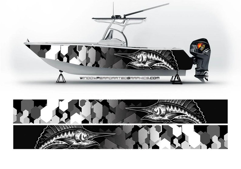 التفاف قارب الفينيل ، رسم سمك  - مراجعة Fishing Boat Trailer وسعره